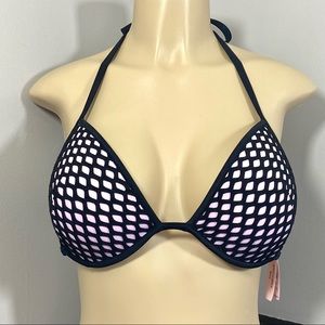 VICTORIA’S SECRET The Fabulous Push-Up Padded Bikini Top 36D NWT New 2015 Lilac
